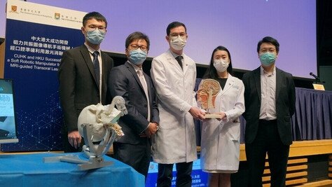 CUHK and HKU Successfully Develop a Soft Robotic Manipulator for Intra-operative MRI-guided Transoral Laser Microsurgery