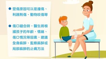 小兒急診：受傷以致皮膚破裂