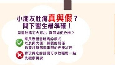 兒童肚痛可大可小 真假如何分辨 