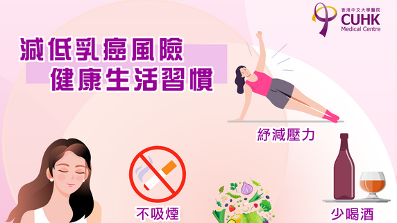 減低乳癌風險 — 健康生活習慣