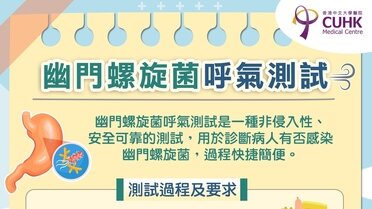 幽門螺旋菌呼氣測試 (Only available in Chinese)