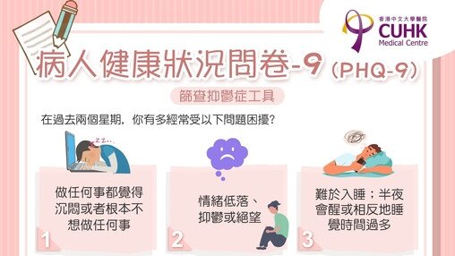 病人健康狀況問卷-9 (PHQ-9) (Only available in Chinese)