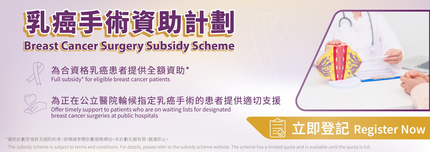 乳癌手術資助計劃