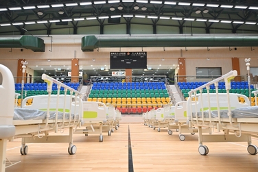 CUHKMC started to provide medical support to the holding centre at Tin Shui Wai Sports Centre
