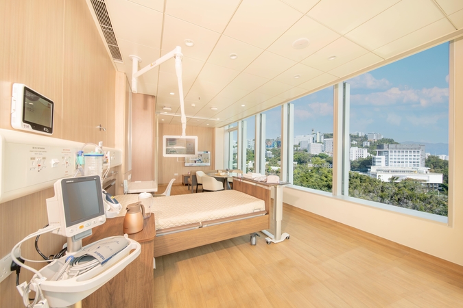 Image of CUHK Medical Centre Inpatient Ward Deluxe Room Environment 中大醫院 病房貴賓套房相片
