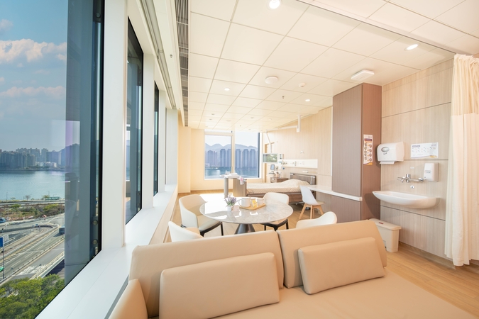 Image of CUHK Medical Centre Inpatient Ward Deluxe Room Environment 中大醫院 病房貴賓套房相片

