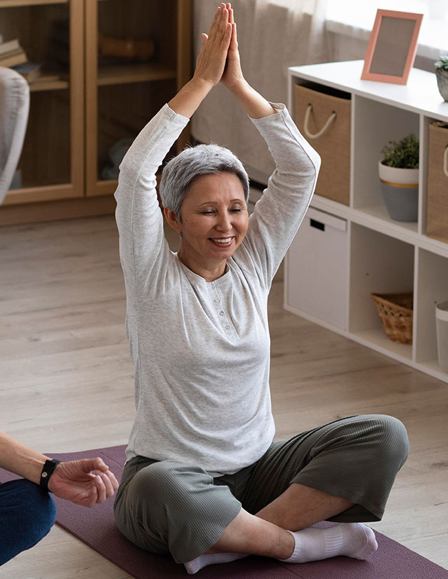 Image of Woman doing Yoga
